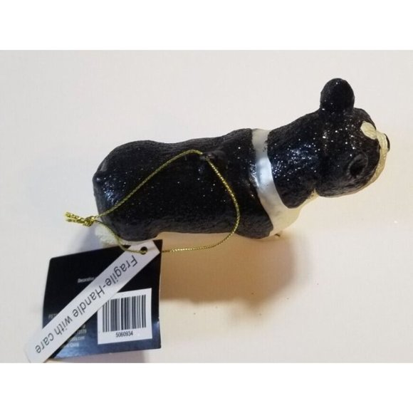 Robert Stanley Home Collection Christmas Ornament Boston Terrier Dog Black White - Picture 7 of 9